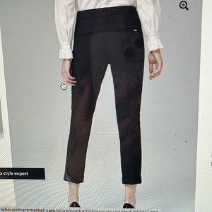 NWOT! WHBM Girlfriend Crop pants Black Size 00